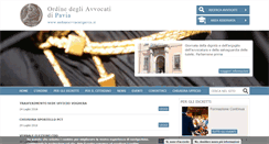 Desktop Screenshot of ordineavvocatipavia.it