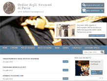 Tablet Screenshot of ordineavvocatipavia.it